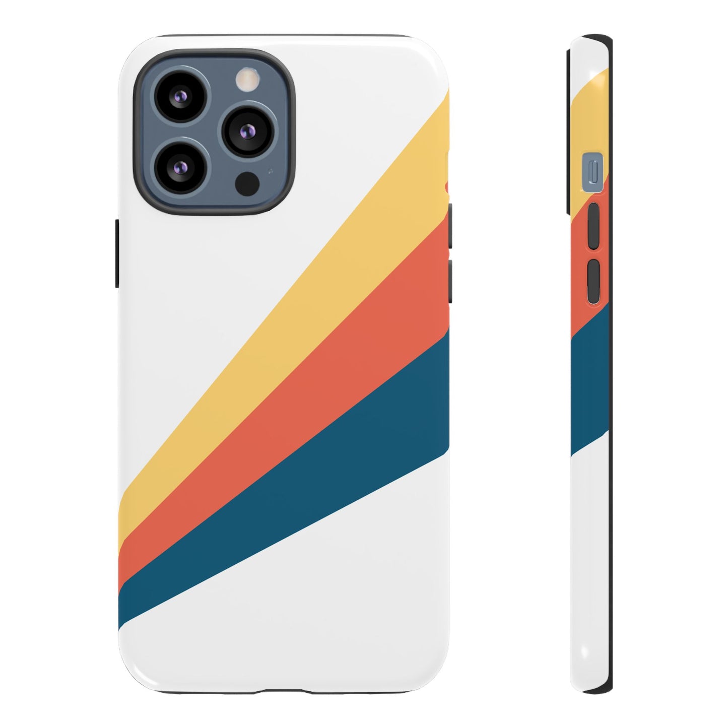 Diagonal Color Stripe Tough Phone Case