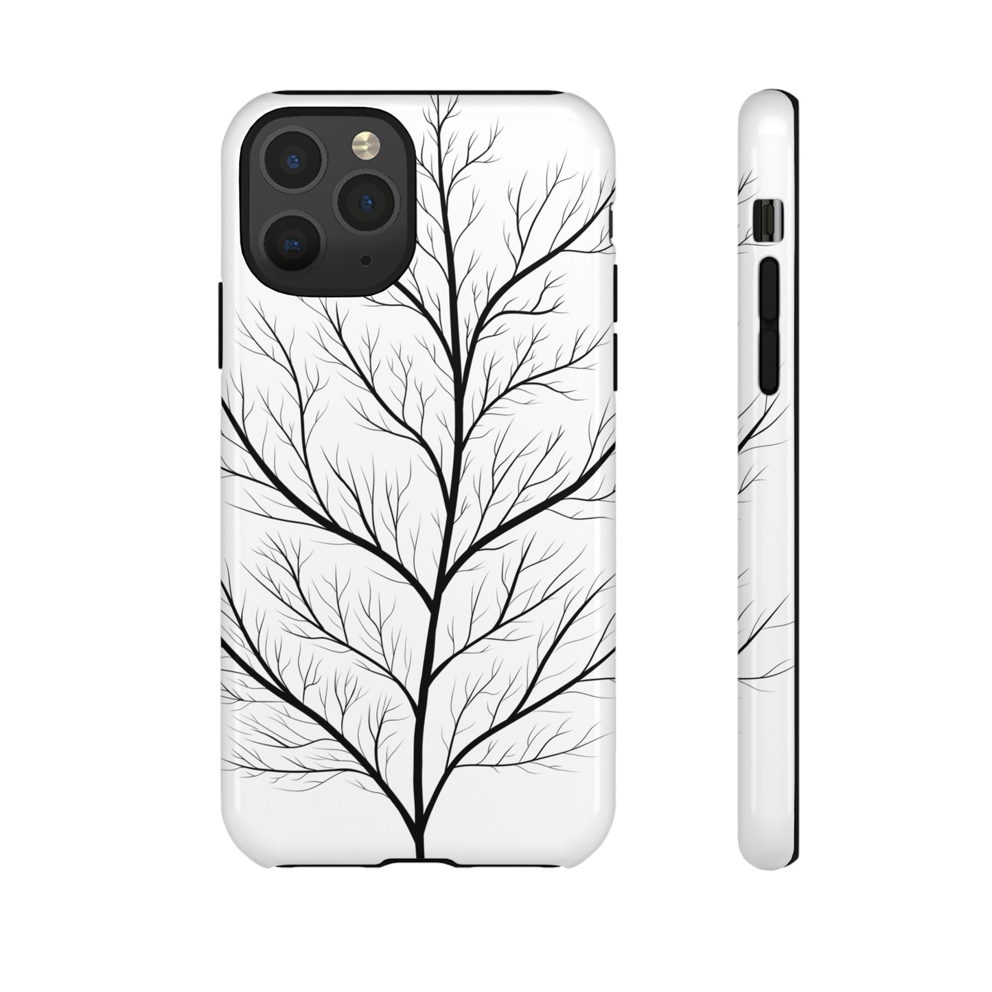 Black Branch Tree Tough Phone Case