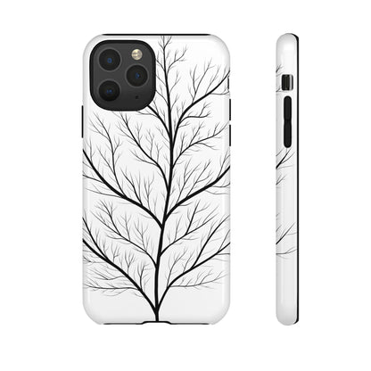 Black Branch Tree Tough Phone Case