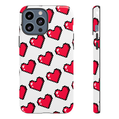 Pixel Heart Tough Phone Case