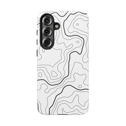Minimal Topographic Tough Phone Case