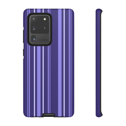 Berry Violet Stripe Tough Phone Case