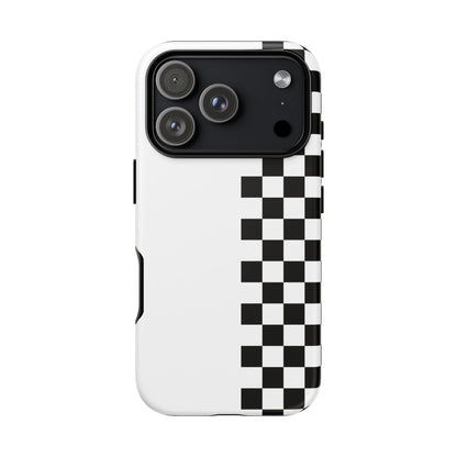 Checker Stripe Tough Phone Case