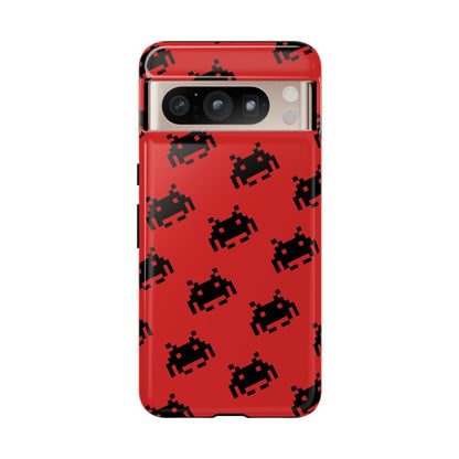 Red Pixel Alien Tough Phone Case