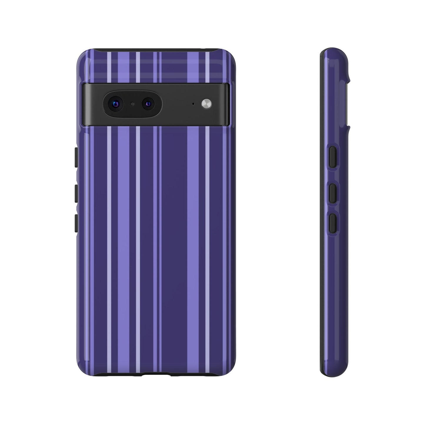 Berry Violet Stripe Tough Phone Case