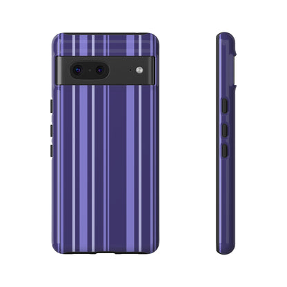 Berry Violet Stripe Tough Phone Case