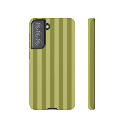 Olive Stripe Tough Phone Case