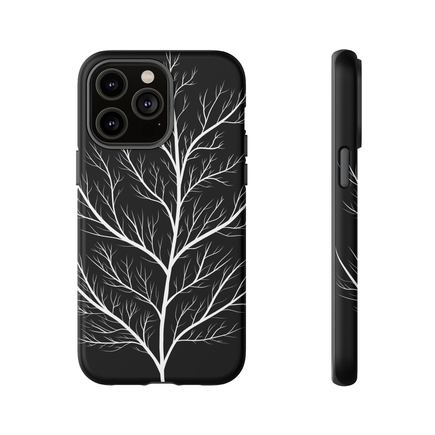 White Tree Silhouette Tough Phone Case