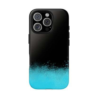 Black Aqua Splash Tough Phone Case
