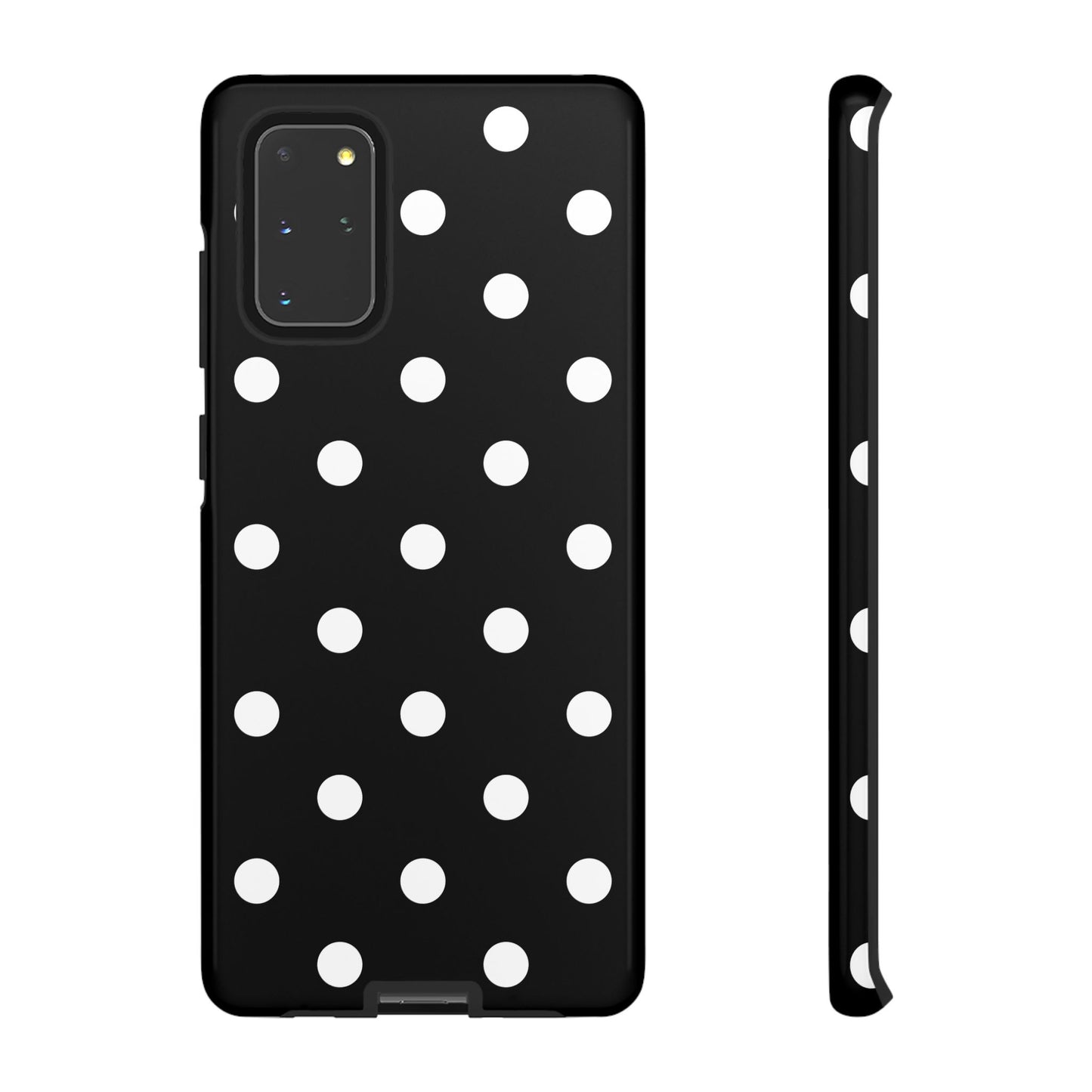 Black Polka Dot Tough Phone Case