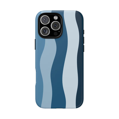 Blue Tide Wave Tough Phone Case