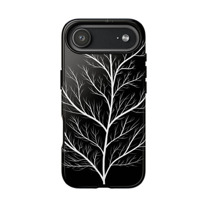 White Tree Silhouette Tough Phone Case