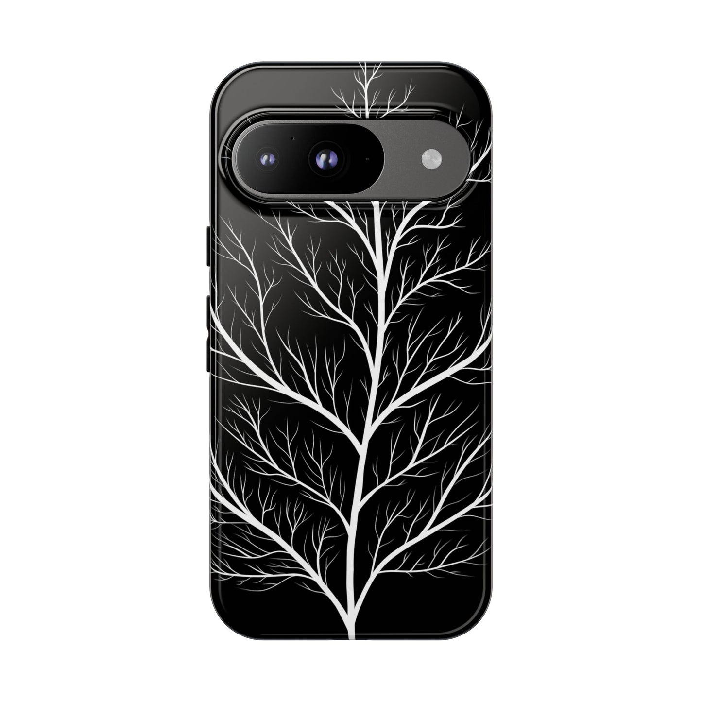 White Tree Silhouette Tough Phone Case