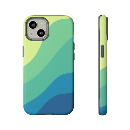 Coastal Green Wave Tough Phone Case