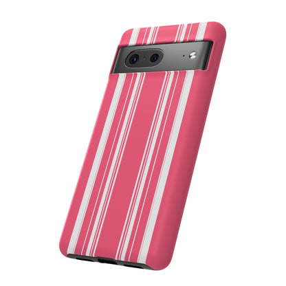 Pink Prep Stripe Tough Phone Case