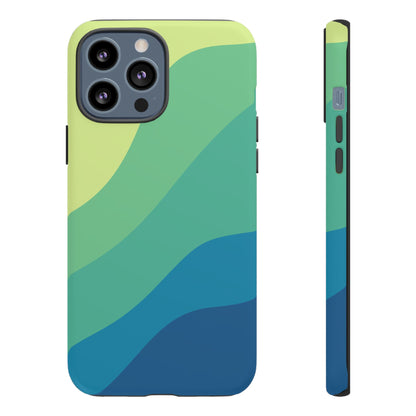 Coastal Green Wave Tough Phone Case