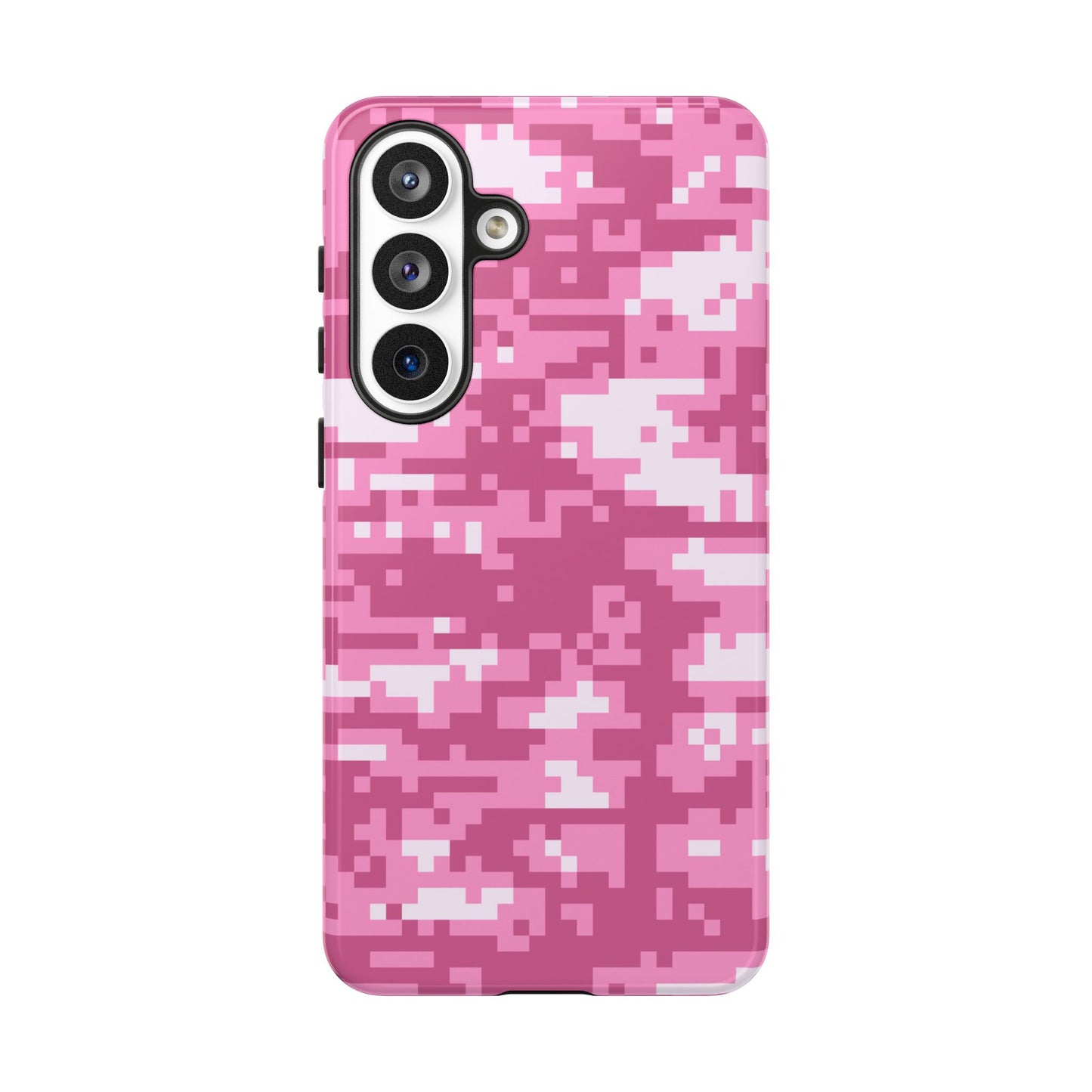 Pink pixel Camo Design Tough Phone Case