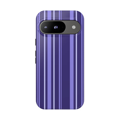 Berry Violet Stripe Tough Phone Case
