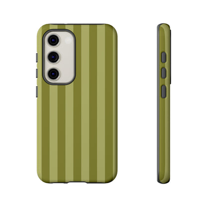 Olive Stripe Tough Phone Case