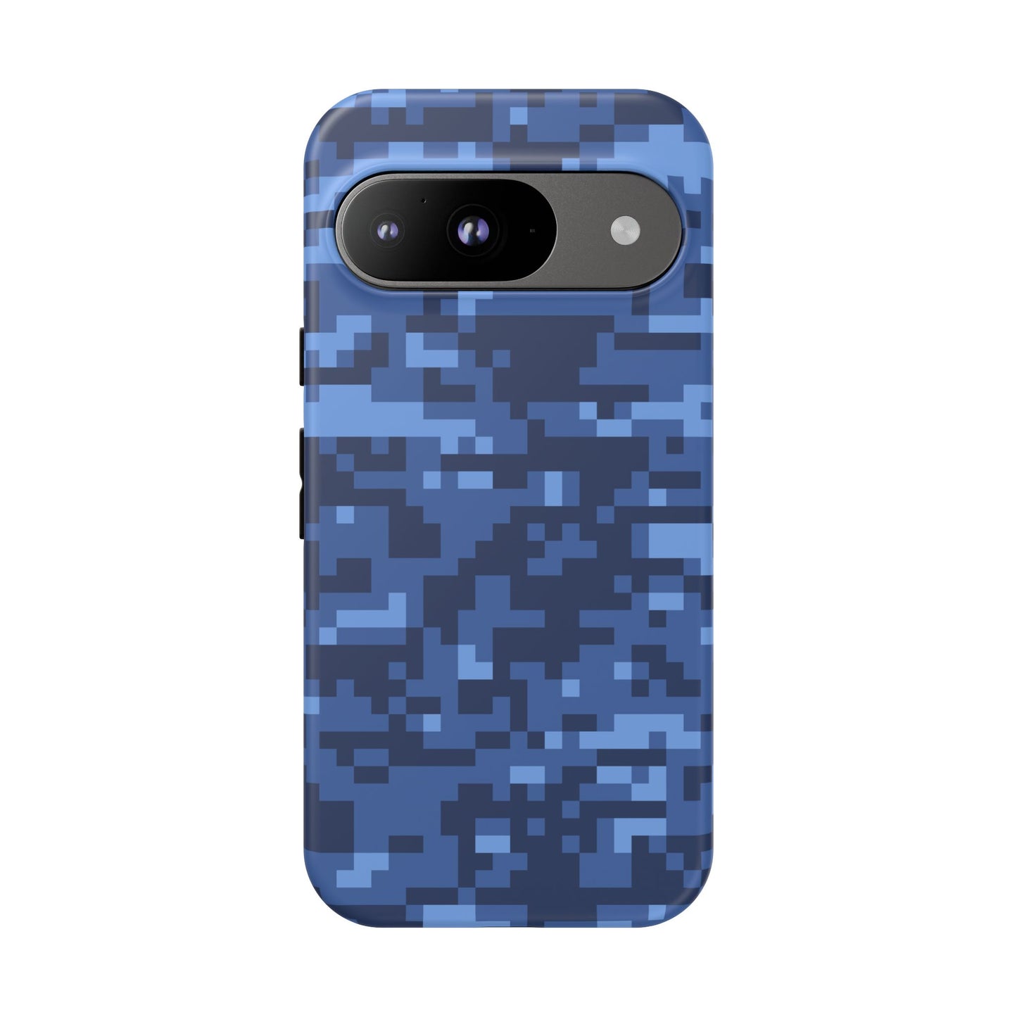 Navy Pixel Camo Tough Phone Case