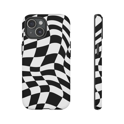 Warped Checker Tough Phone Case
