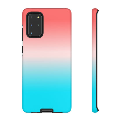 Pink Aqua Gradient Tough Phone Case