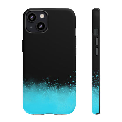 Black Aqua Splash Tough Phone Case