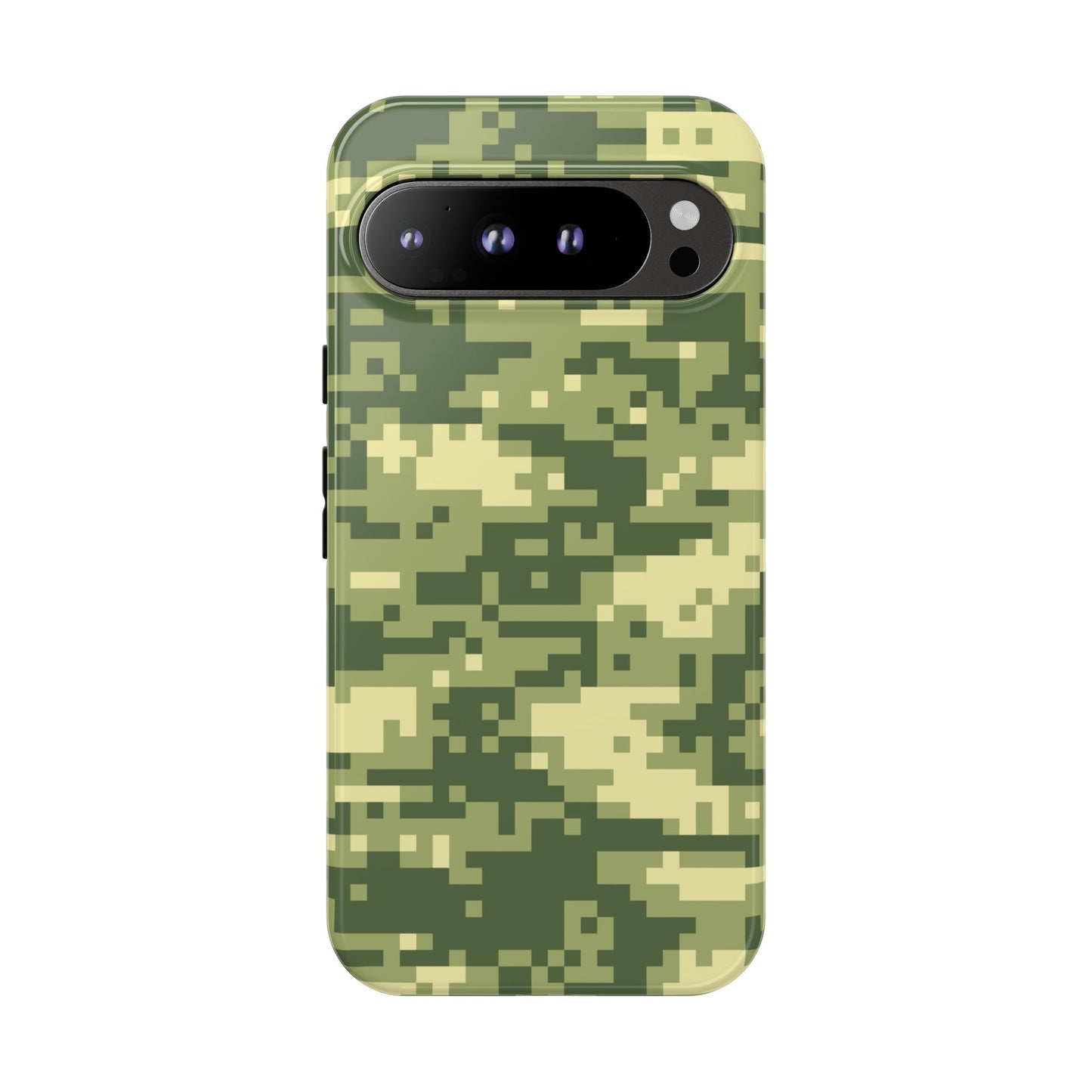Olive Pixel Camo Tough Phone Case