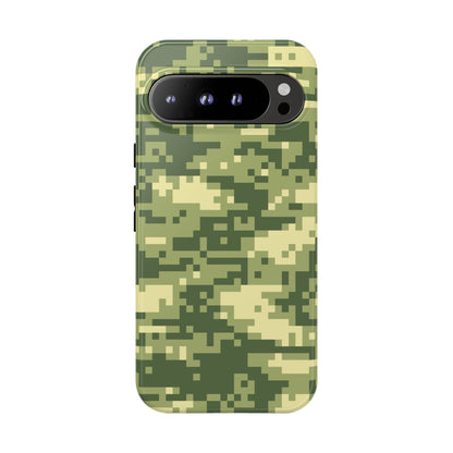 Olive Pixel Camo Tough Phone Case