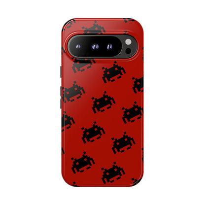 Red Pixel Alien Tough Phone Case
