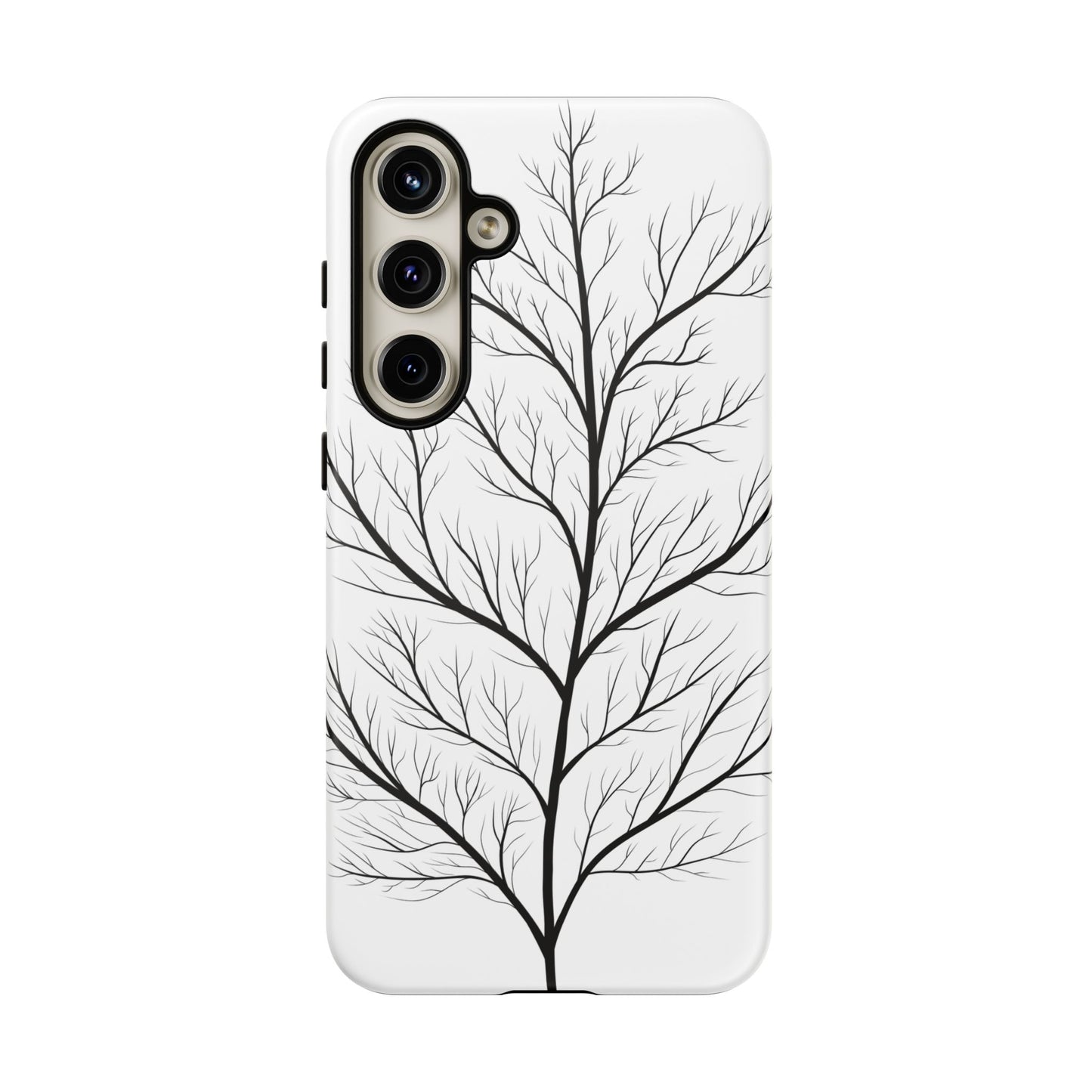 Black Branch Tree Tough Phone Case