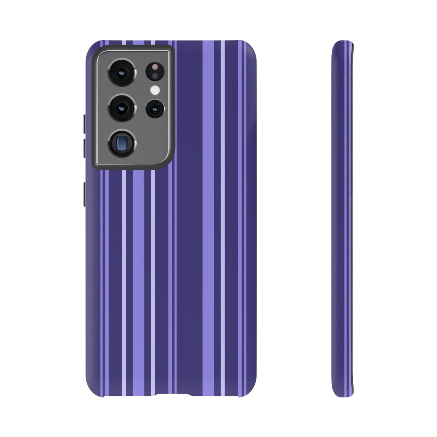 Berry Violet Stripe Tough Phone Case