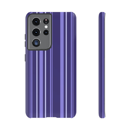 Berry Violet Stripe Tough Phone Case