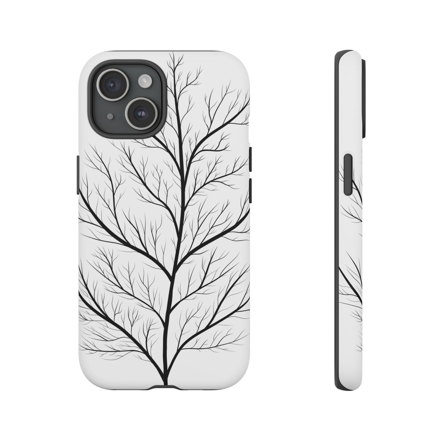 Black Branch Tree Tough Phone Case
