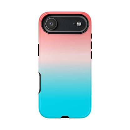 Pink Aqua Gradient Tough Phone Case