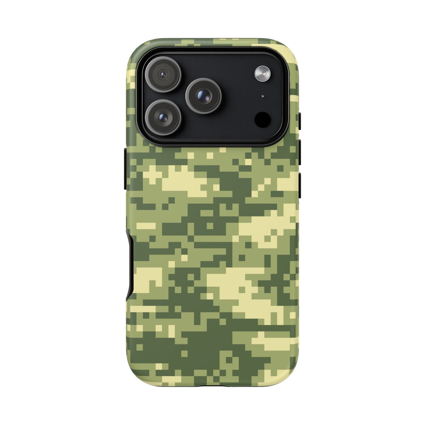 Olive Pixel Camo Tough Phone Case