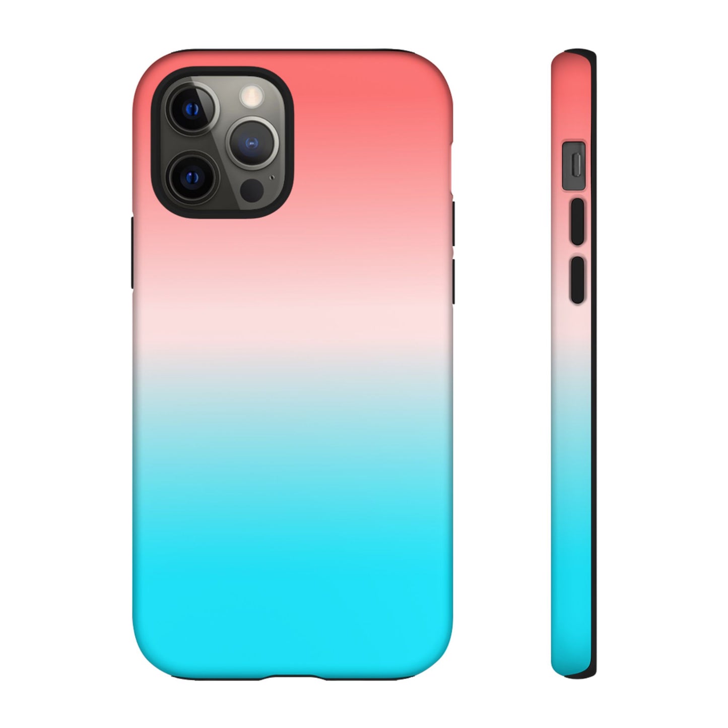 Pink Aqua Gradient Tough Phone Case