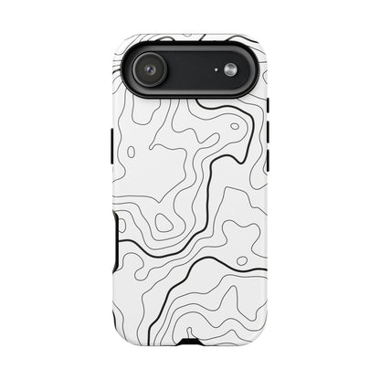 Minimal Topographic Tough Phone Case