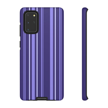 Berry Violet Stripe Tough Phone Case