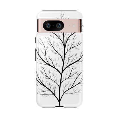 Black Branch Tree Tough Phone Case