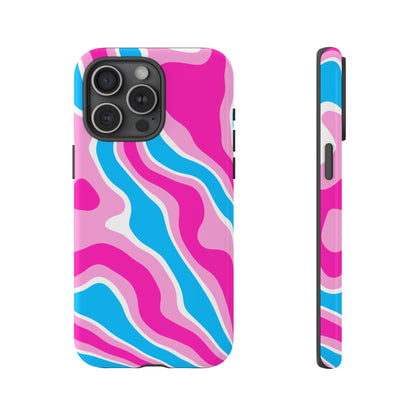 Candy Aqua Wave Tough Phone Case