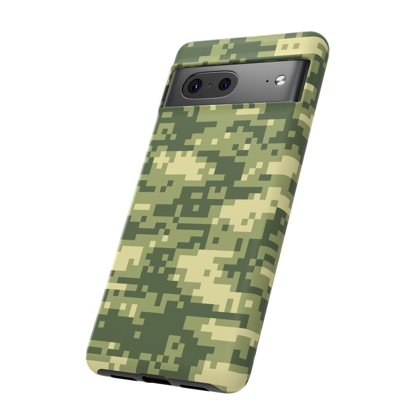 Olive Pixel Camo Tough Phone Case