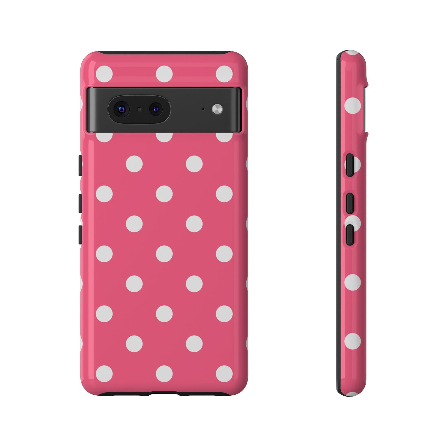 Bubblegum Pink Polka Dot Tough Phone Case