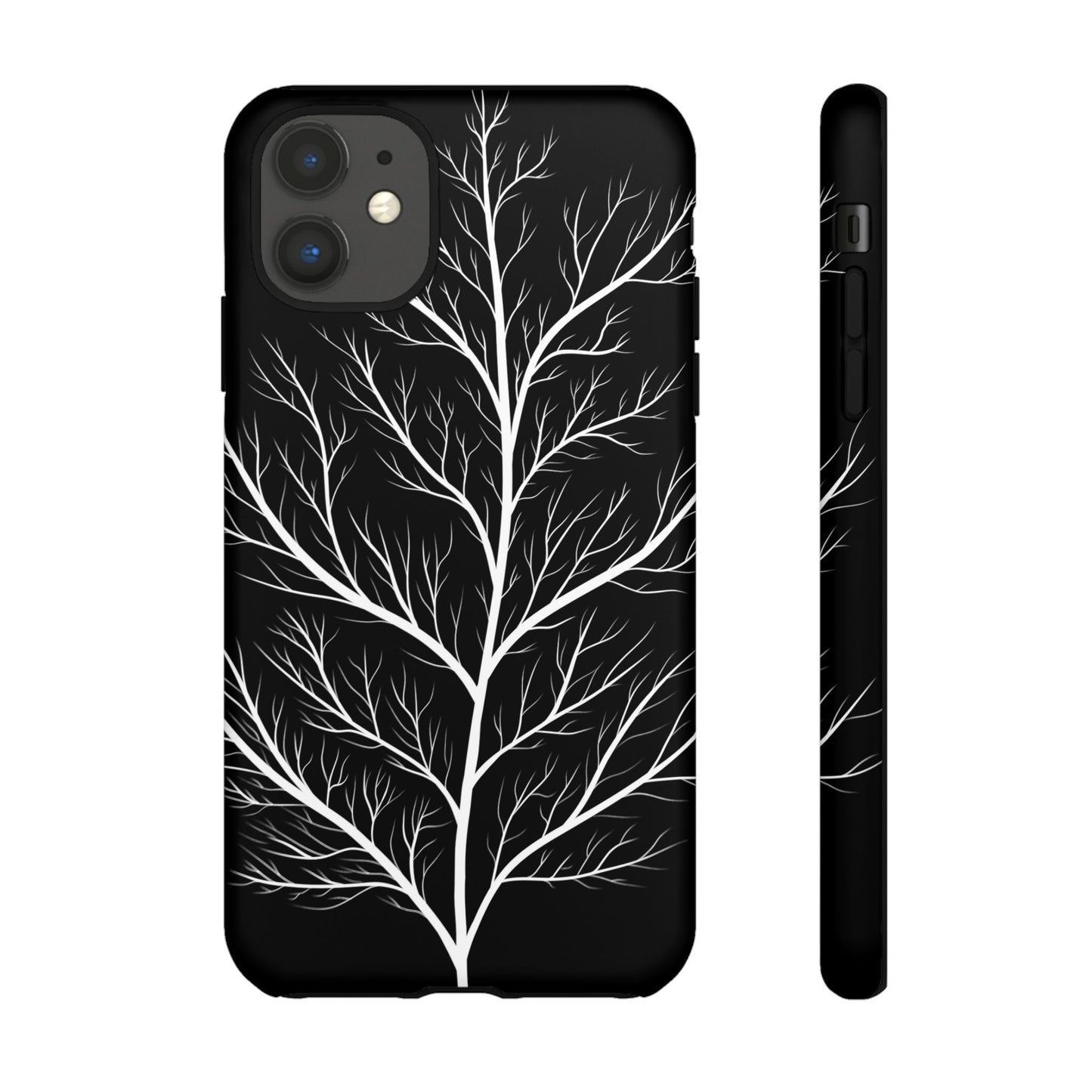 White Tree Silhouette Tough Phone Case