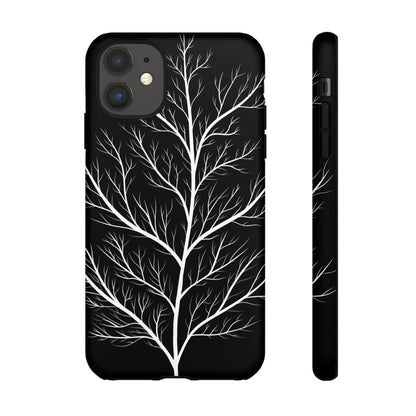 White Tree Silhouette Tough Phone Case