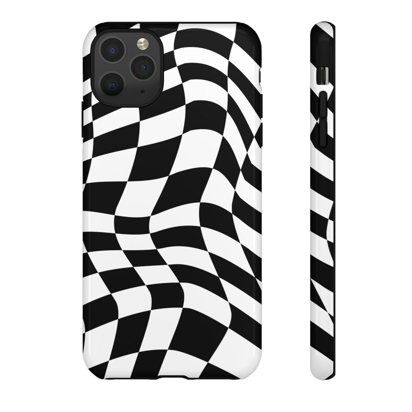 Warped Checker Tough Phone Case