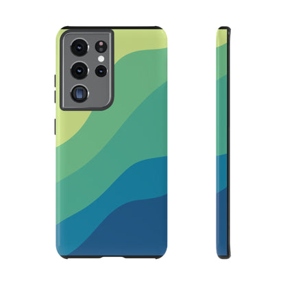 Coastal Green Wave Tough Phone Case