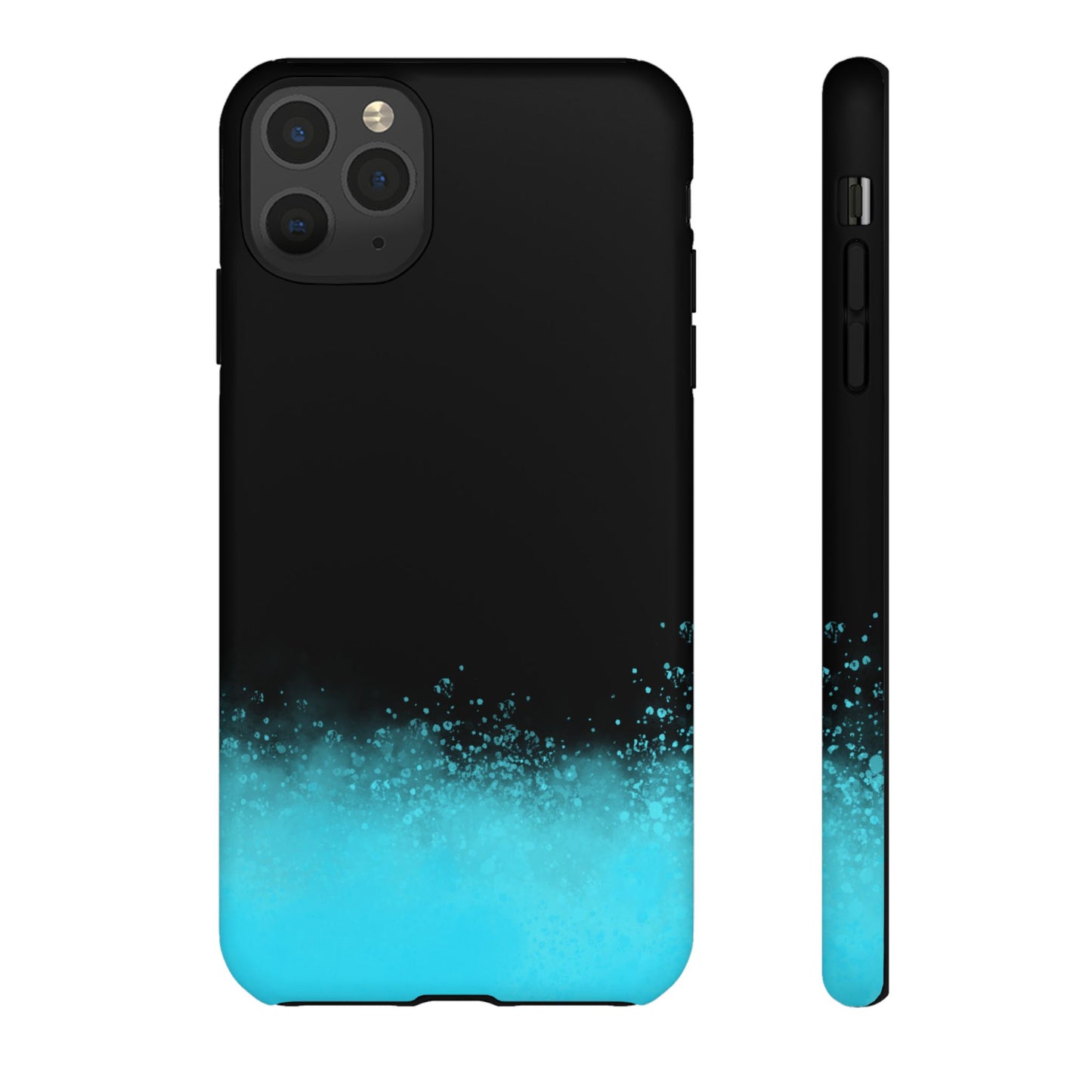 Black Aqua Splash Tough Phone Case
