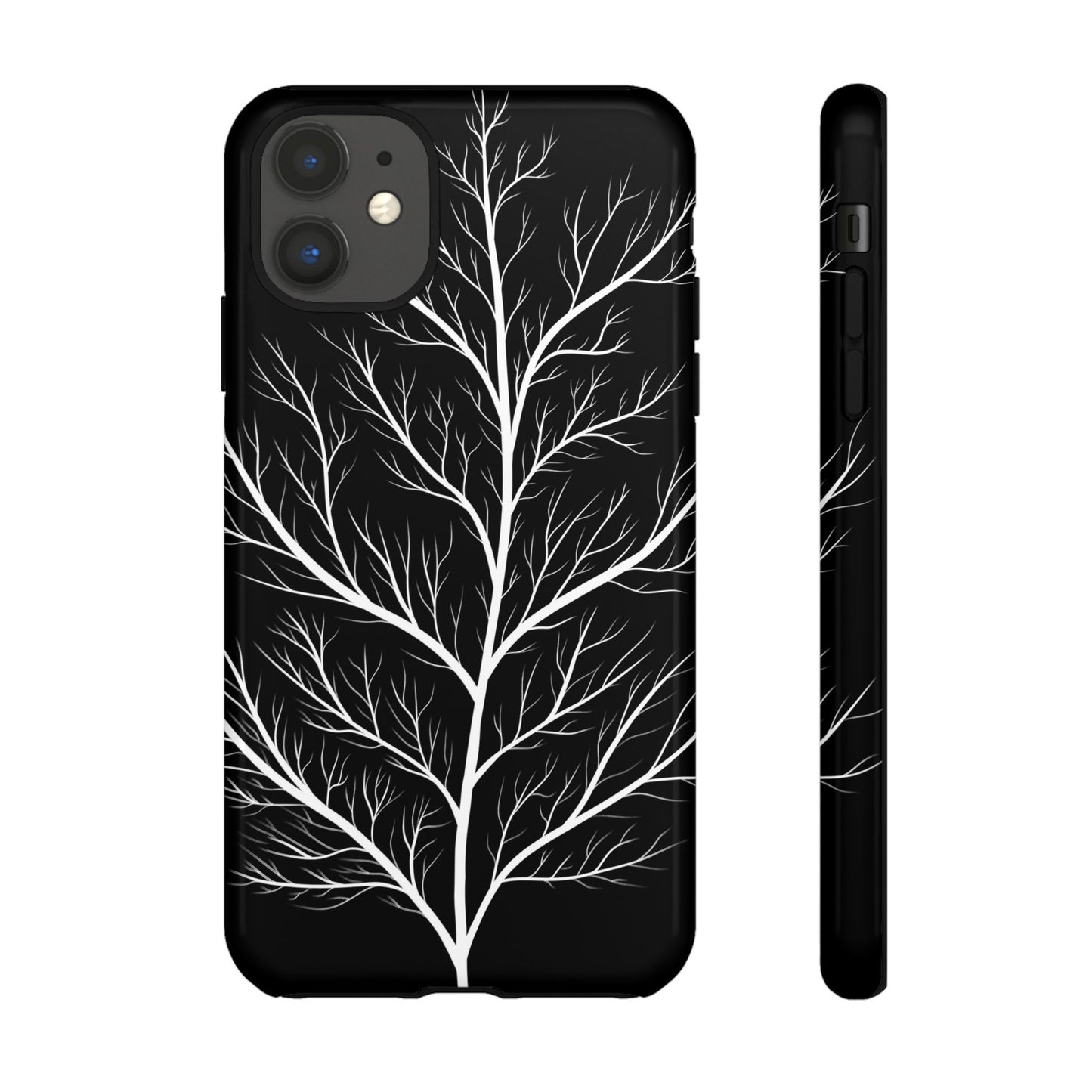 White Tree Silhouette Tough Phone Case
