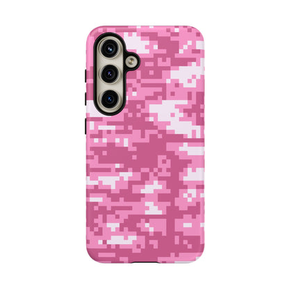 Pink pixel Camo Design Tough Phone Case